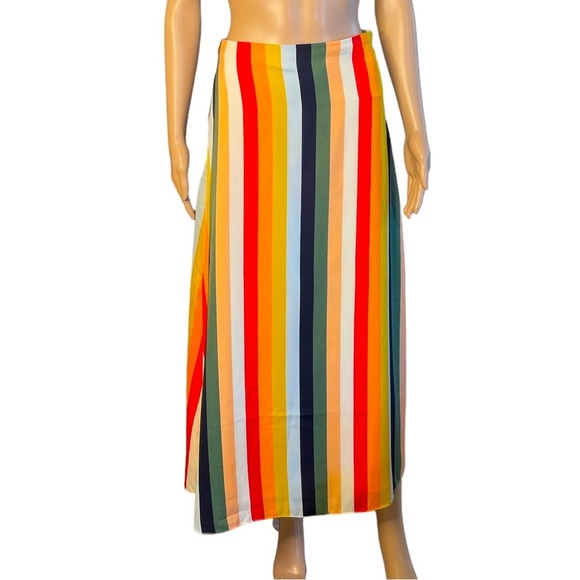 Cupcakes and Cashmere colorful striped maxi skirt size 2 - Picture 1 of 10